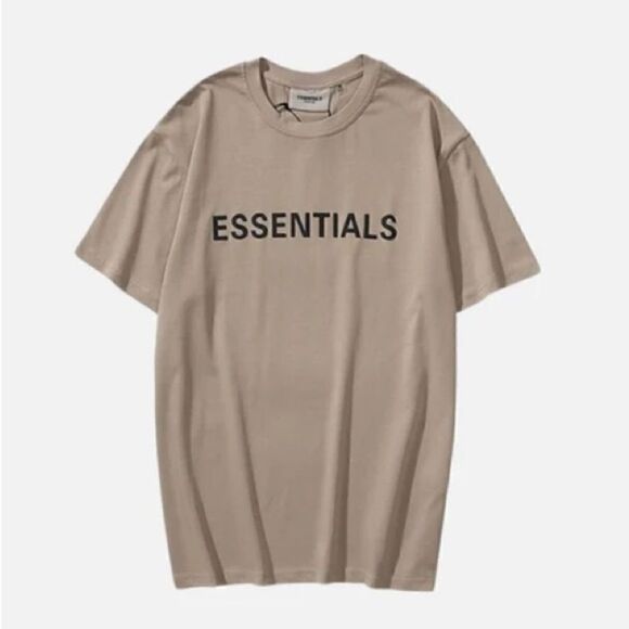 Fear Of God Essentials Tan /taupe T shirt - Picture 1 of 7